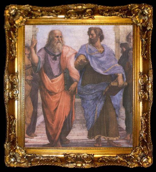 framed  unknow artist aristoteles och platon, ta009-2
